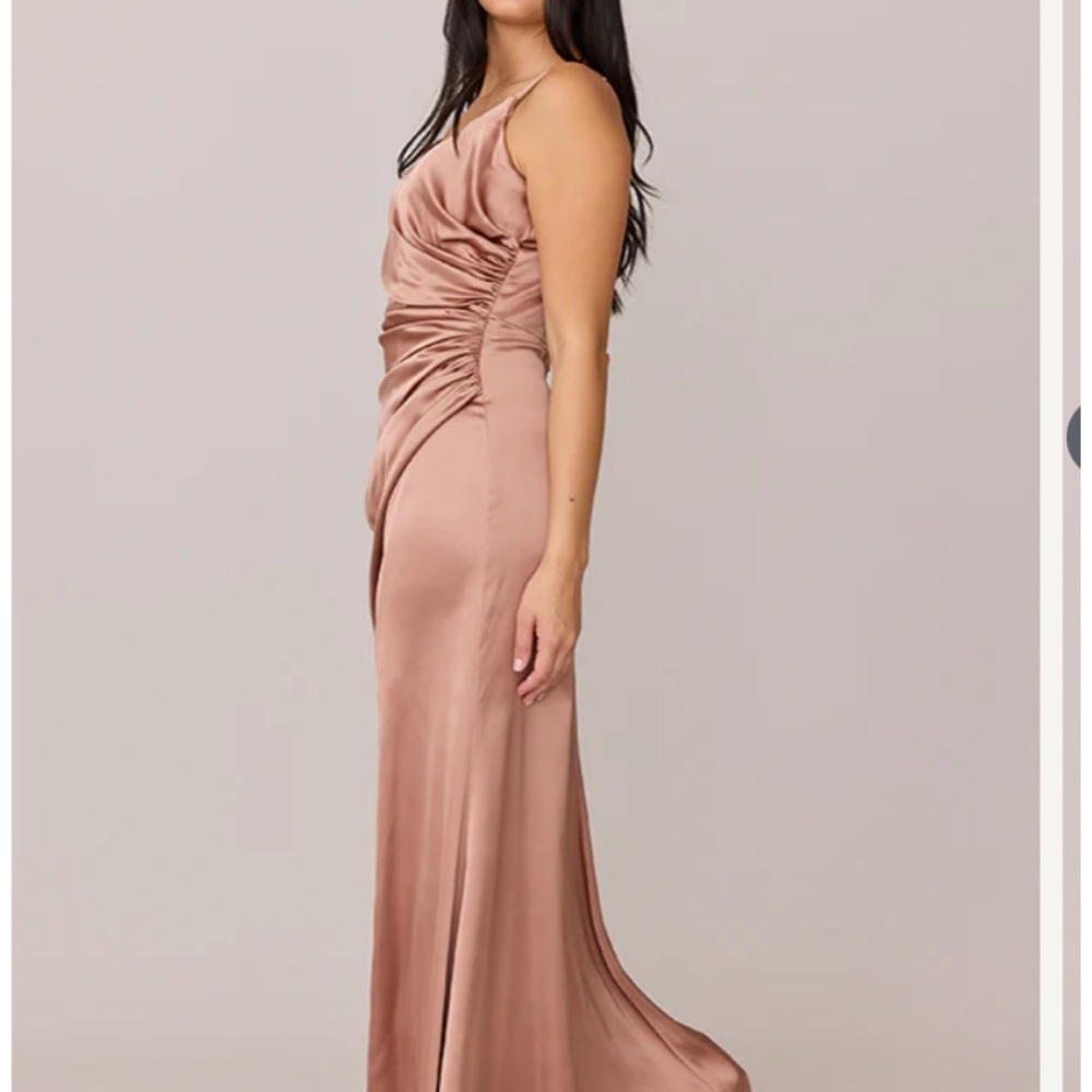 NEW Revelry Rory Elegant Satin Evening Gown Dress Size 10 - Picture 3 of 9